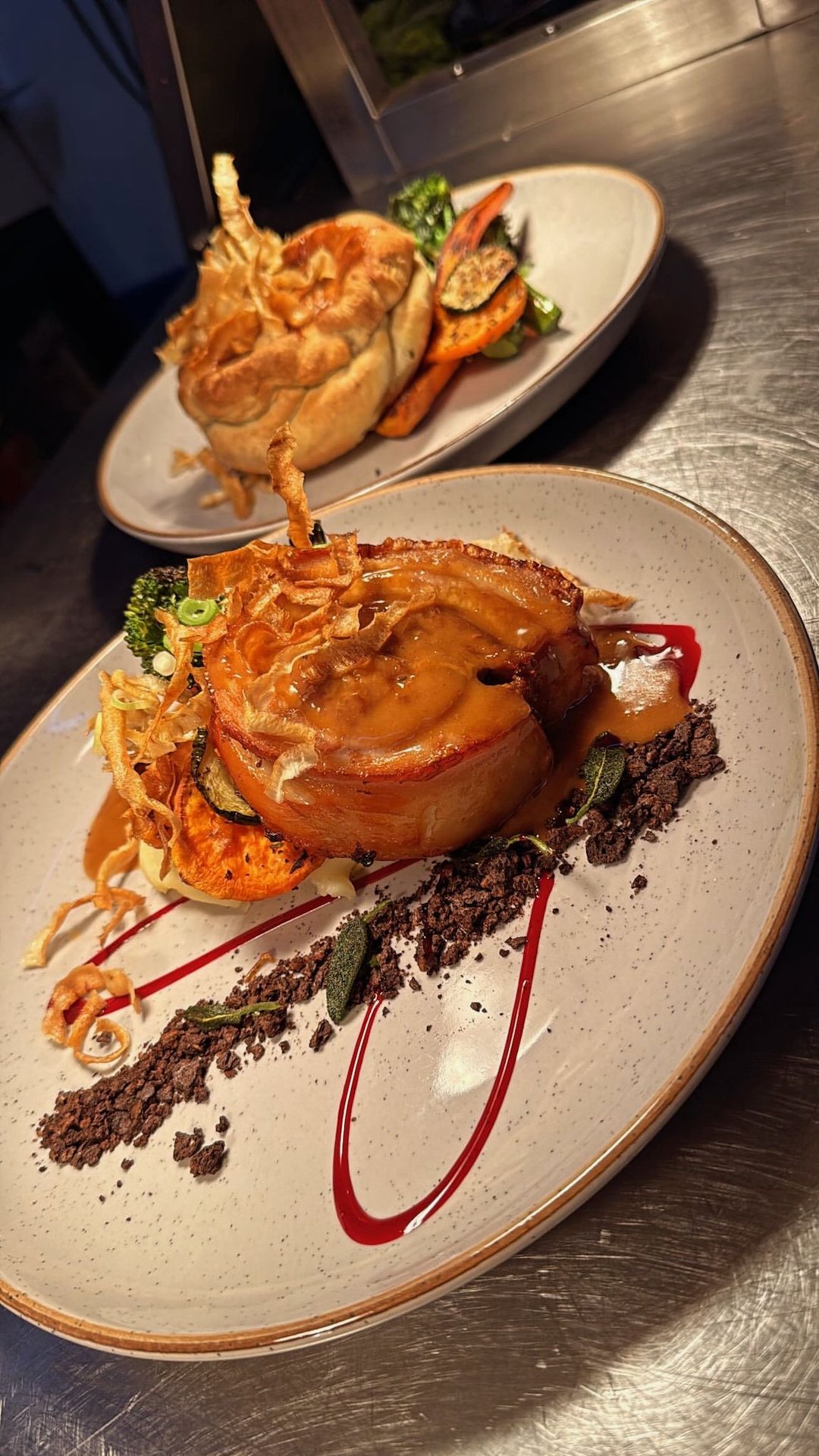 Slow-cooked pork belly
